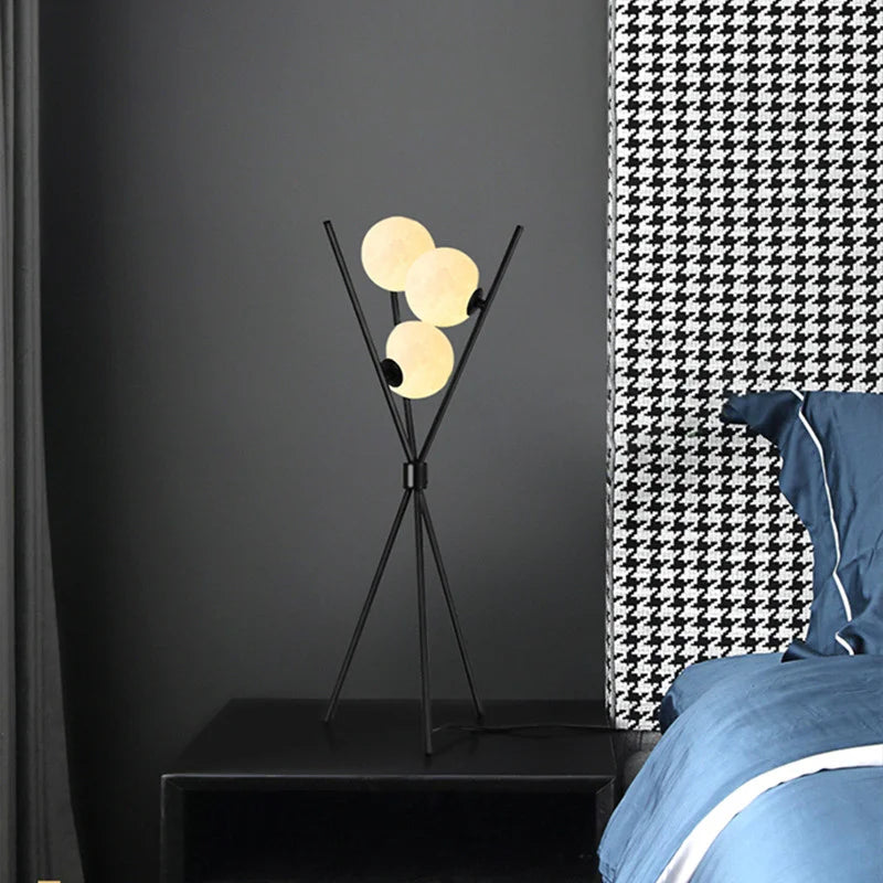 LunaGlow 3D Mond Vloerlamp modern ontwerp met statief LED!