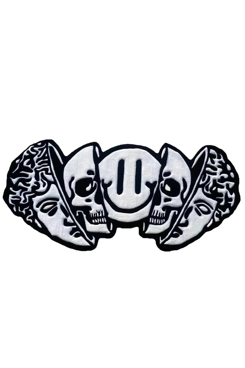 Skull Zwarte Tapijt