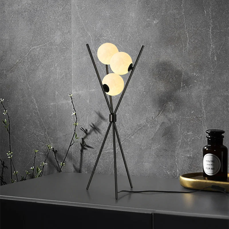 LunaGlow 3D Mond Vloerlamp modern ontwerp met statief LED!