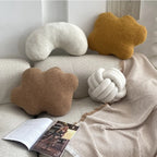 Nordic Bouclé Abstract Kussen – Minimalistische Pluche Kussen | Avosian