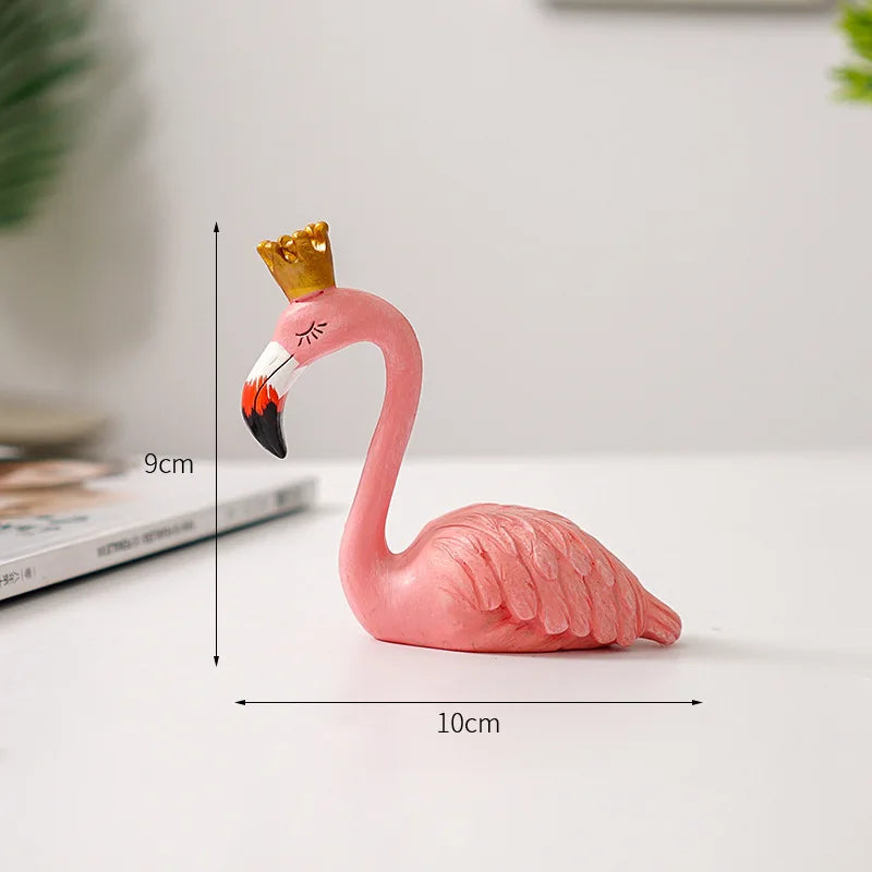 Nordic Flamingo Beeld Figuren Standbeeld Sculptuur Woonkamer Kantoor Bruiloft Feest Ornamenten Huisdecoratie Decoratie Accessoires