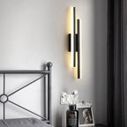 Moderne LED Wandlamp: Zwart/Gouden Acryl Kamerversiering Lamp