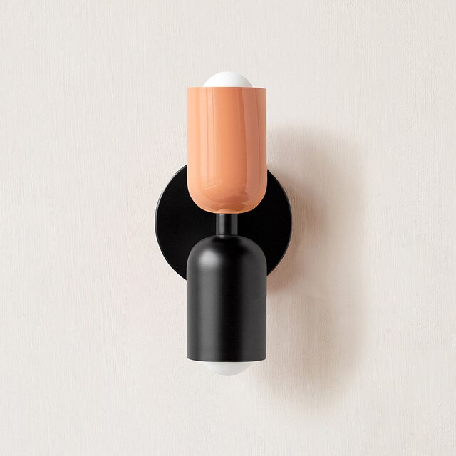 Creme Doppelkopf-LED-Wandlampen