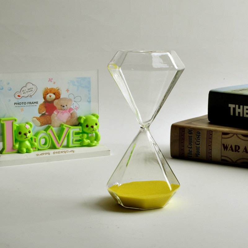 5–60 Minuten diamanten zandloper, zandloper, zandloper, kinder cadeau, zandloper, huisdecoratie, beschikbaar in meerdere kleur opties