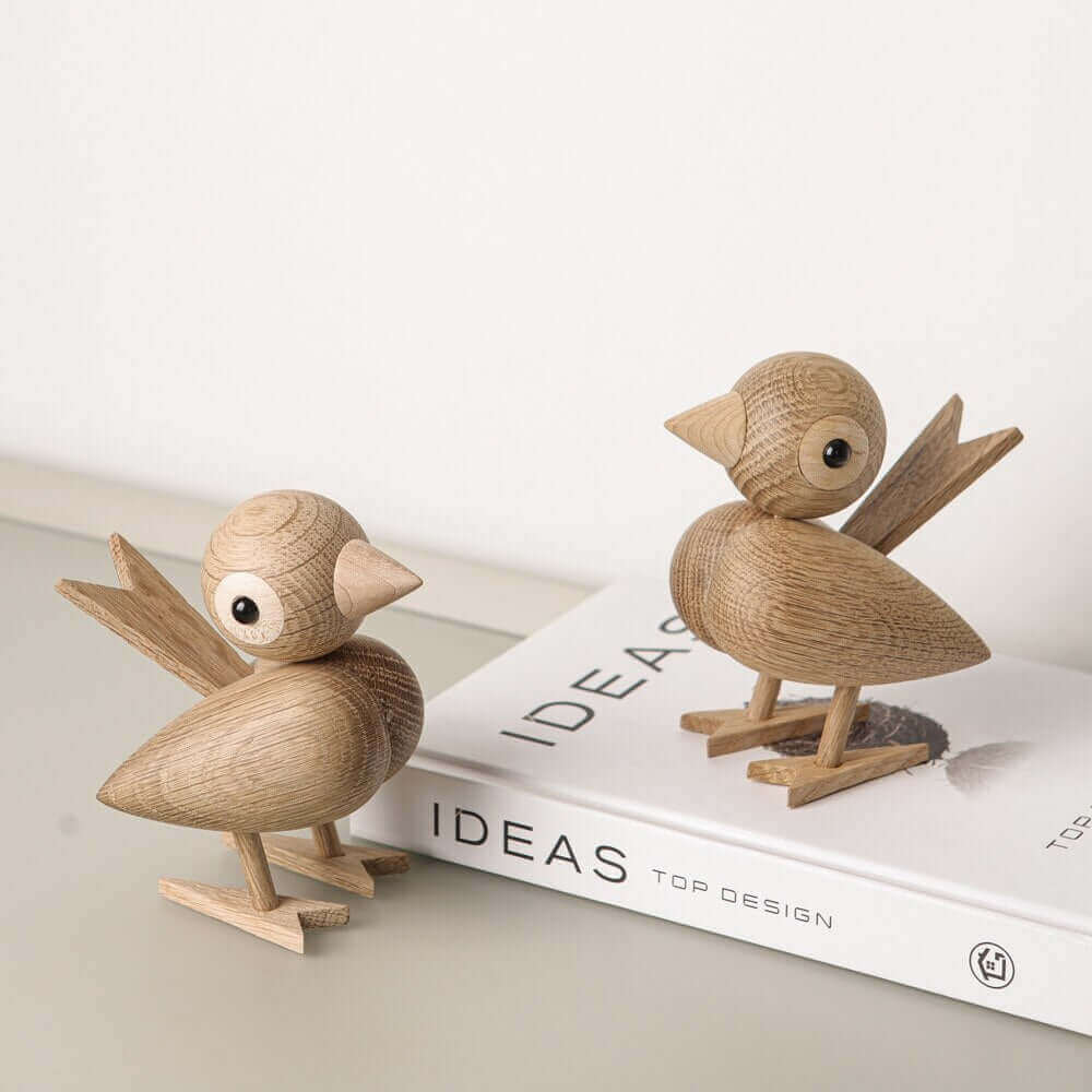 Een kleine vogel vertelde me, Nordic houten ornament