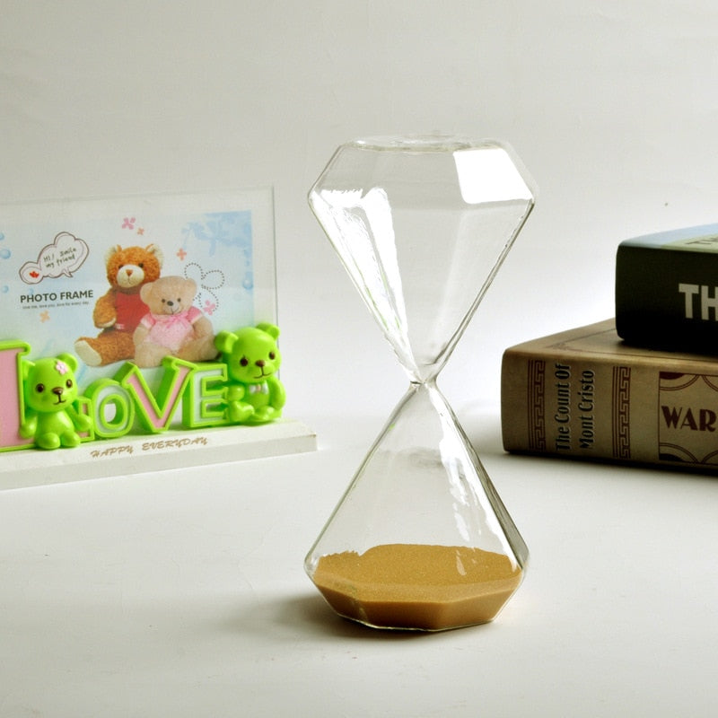 5–60 Minuten diamanten zandloper, zandloper, zandloper, kinder cadeau, zandloper, huisdecoratie, beschikbaar in meerdere kleur opties