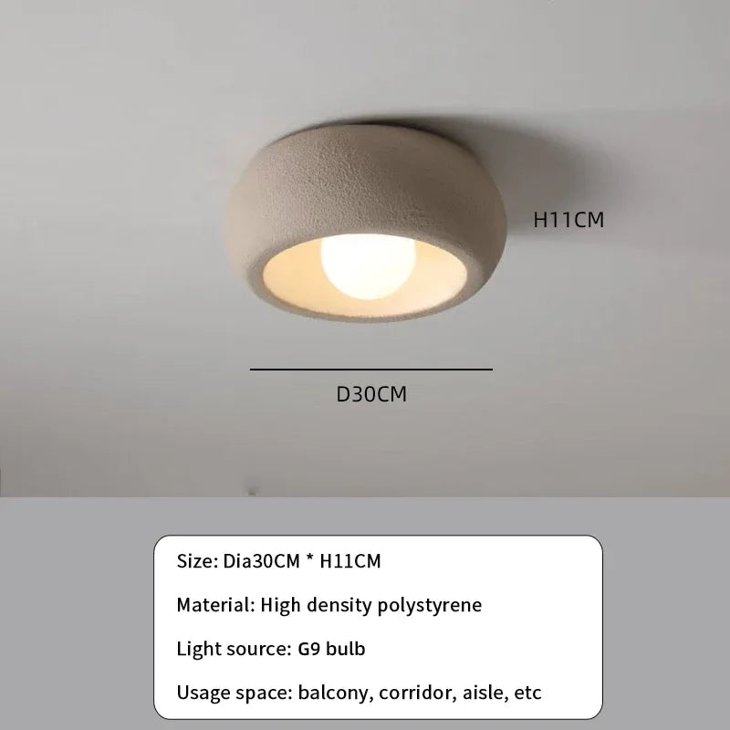 Japanse Wabi-Sabi Ronde Plafondlamp LED