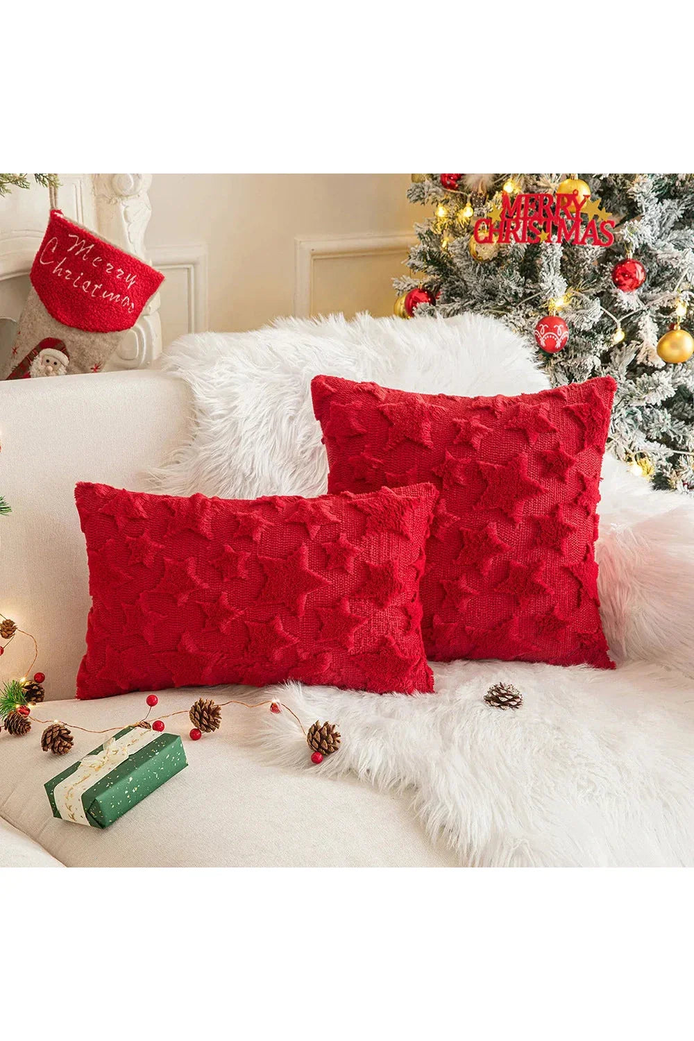 Pluche decoratieve kussenhoes | Avosian