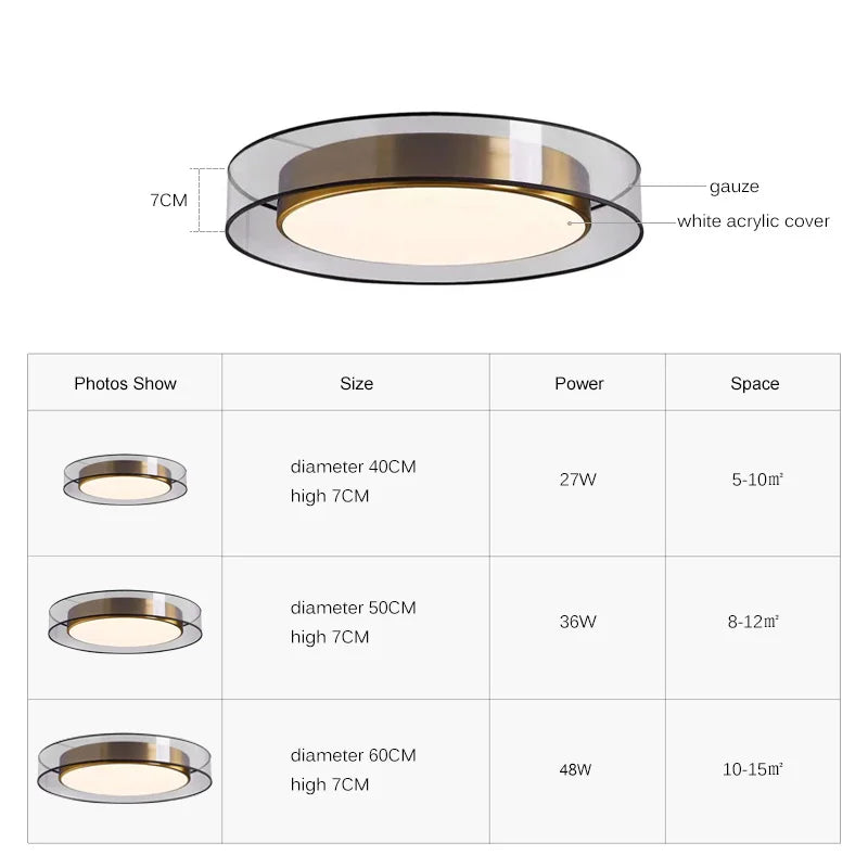 Moderne Ronde Plafondlamp LED Dimbaar