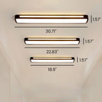 Minimalistische LED plafonnière van ijzer en acryl