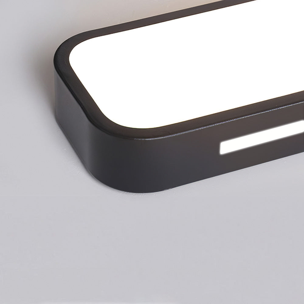 Minimalistische LED plafonnière van ijzer en acryl
