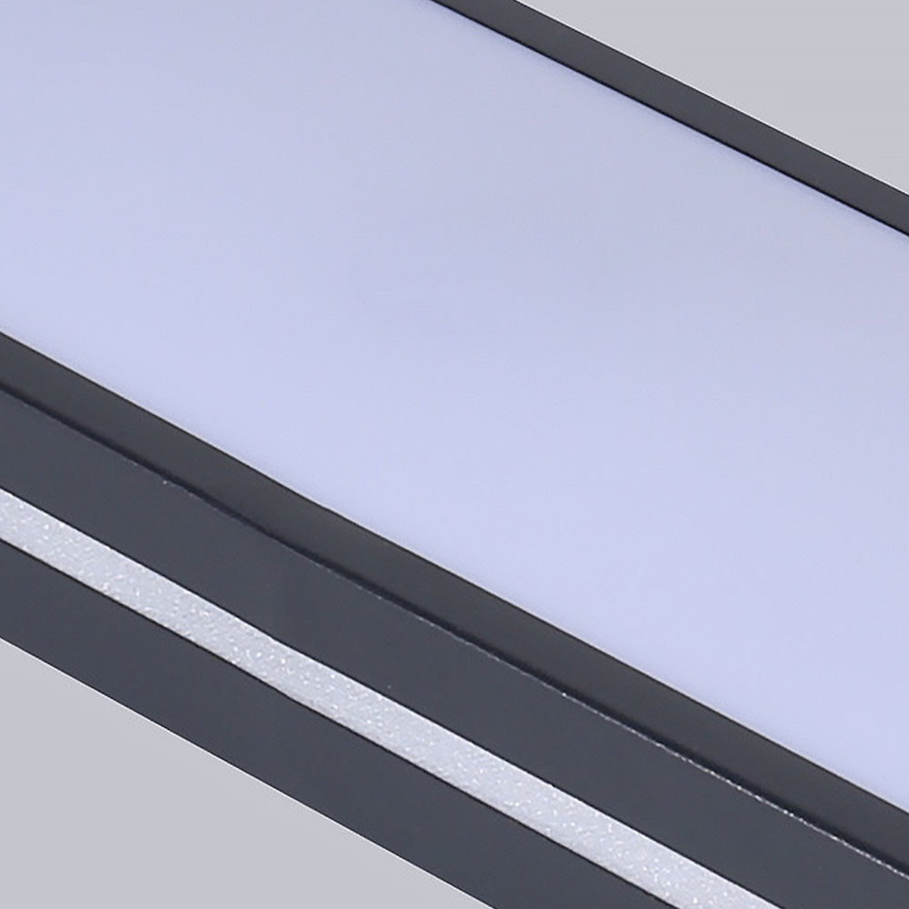 Minimalistische LED plafonnière van ijzer en acryl