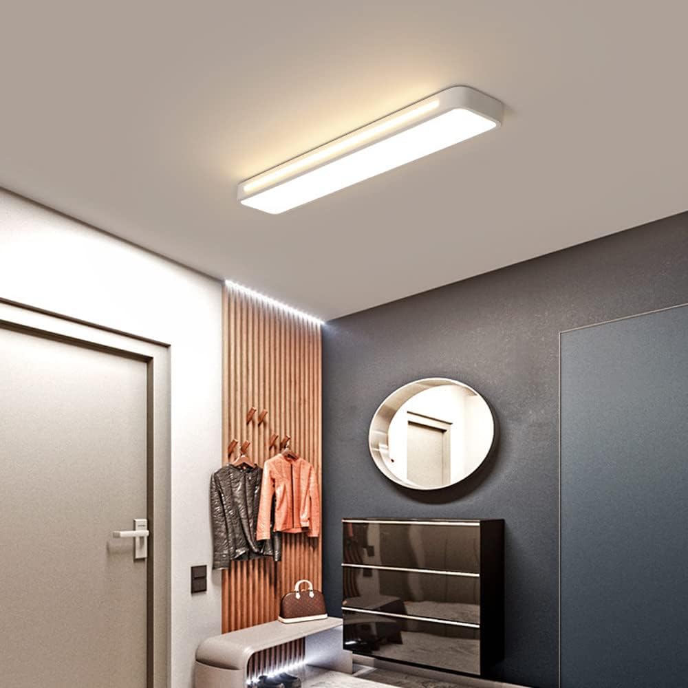 Minimalistische LED plafonnière van ijzer en acryl