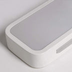 Minimalistische LED plafonnière van ijzer en acryl