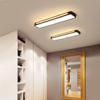Minimalistische LED plafonnière van ijzer en acryl