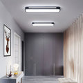 Minimalistische LED plafonnière van ijzer en acryl
