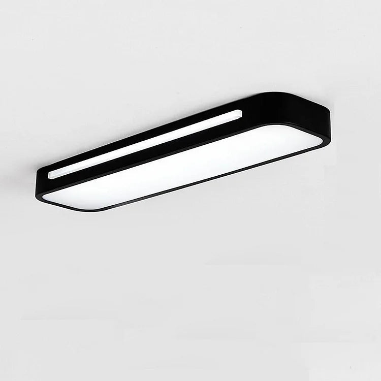 Minimalistische LED plafonnière van ijzer en acryl