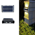 Moderne eenvoud Solar waterdichte rechthoekige ABS PMMA LED wandlamp voor buiten terras