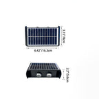 Moderne eenvoud Solar waterdichte rechthoekige ABS PMMA LED wandlamp voor buiten terras
