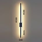 Industriële Minimalistische Lange LED IJzeren Wandlampen voor hedendaagse woonkamerdecoratie en stijlvolle verlichting