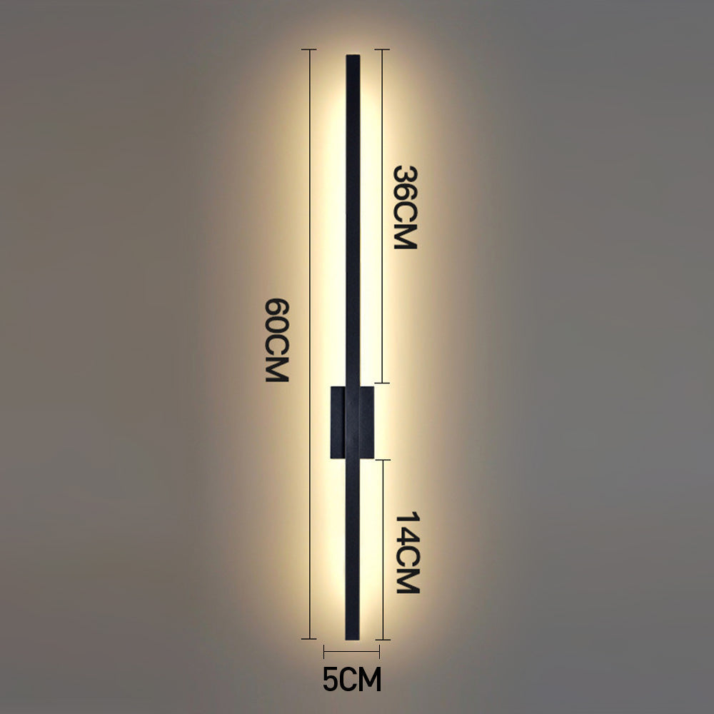 Industriële Minimalistische Lange LED IJzeren Wandlampen voor hedendaagse woonkamerdecoratie en stijlvolle verlichting