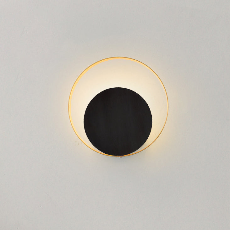 Moderner Minimalistischer Eisen-Kreis-Ring 1-Licht Wandleuchten Lamp voor Slaapkamer