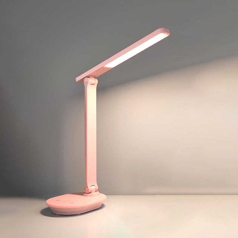 Moderne dubbel opvouwbare oogverzorging draadloze oplaadbare LED bureau lamp