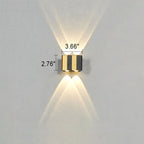 Moderne Licht Luxe Gouden Aluminium Buiten Waterdichte Terras LED Wandlamp