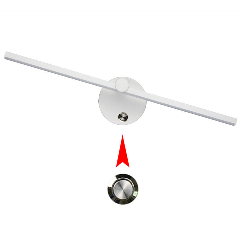 Nordic Minimalist Aluminium Lange Bar Schakel LED Spiegel Wandlamp | Avosian