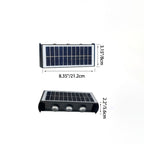 Moderne eenvoud Solar waterdichte rechthoekige ABS PMMA LED wandlamp voor buiten terras