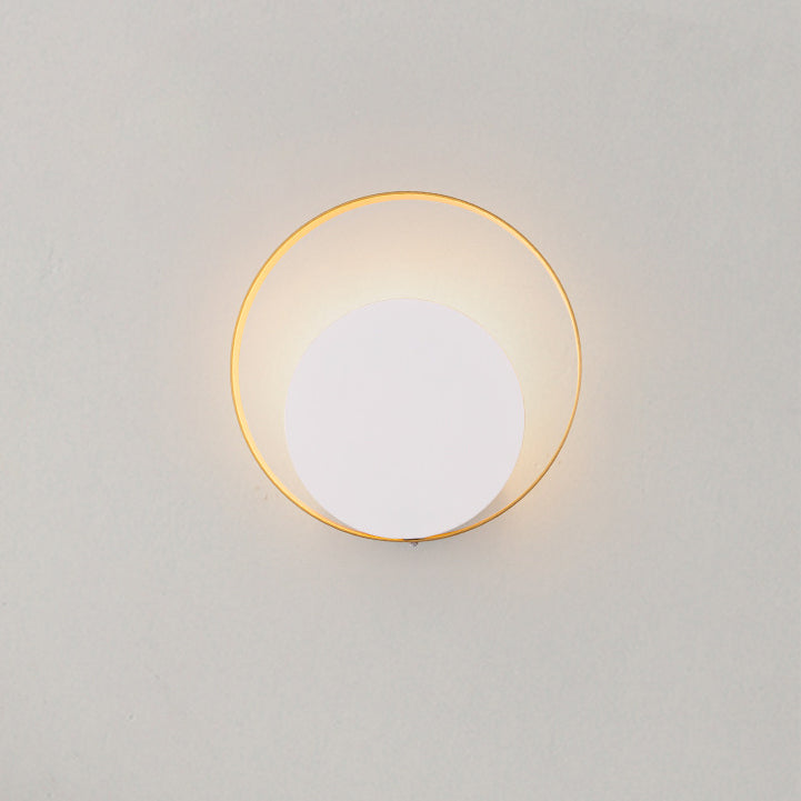 Moderner Minimalistischer Eisen-Kreis-Ring 1-Licht Wandleuchten Lamp voor Slaapkamer