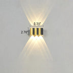 Moderne Licht Luxe Gouden Aluminium Buiten Waterdichte Terras LED Wandlamp