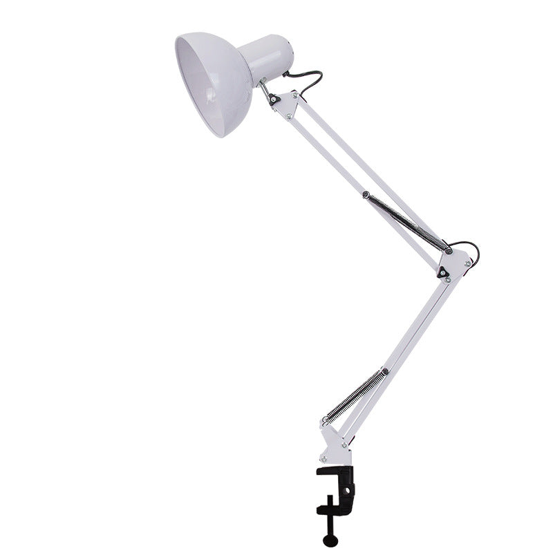 Moderne minimalistische uitschuifbare tafellamp met lange arm en clip van ABS met 1 licht voor de slaapkamer
