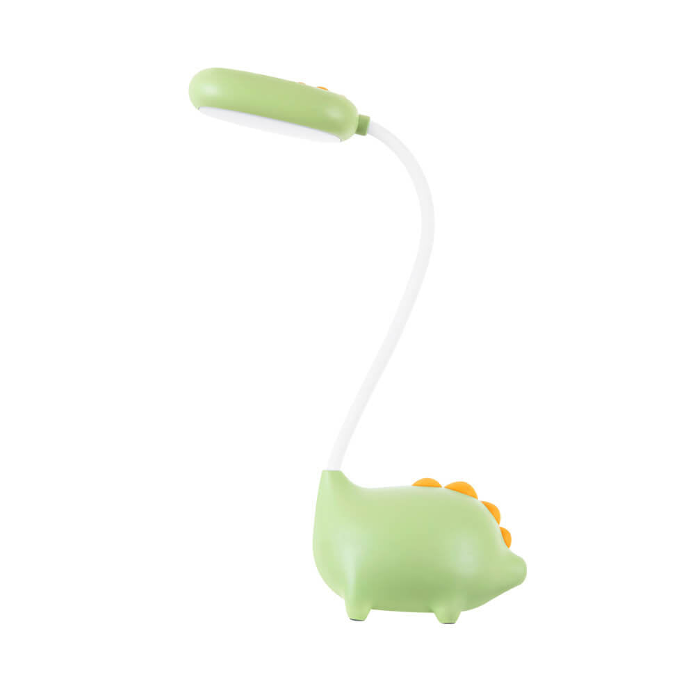 Opladen LED-bureaulamp met cartoon dino ogen zorg