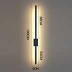 Industriële Minimalistische Lange LED IJzeren Wandlampen voor hedendaagse woonkamerdecoratie en stijlvolle verlichting