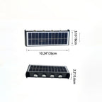Moderne eenvoud Solar waterdichte rechthoekige ABS PMMA LED wandlamp voor buiten terras