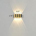 Moderne Licht Luxe Gouden Aluminium Buiten Waterdichte Terras LED Wandlamp