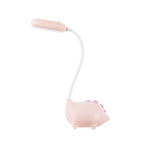 Opladen LED-bureaulamp met cartoon dino ogen zorg