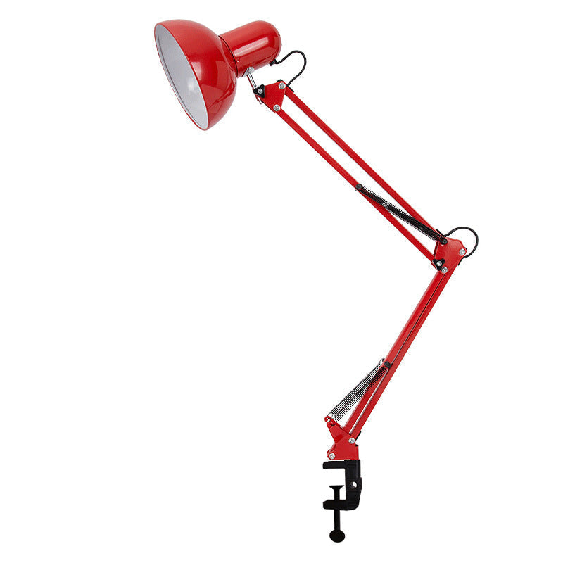 Moderne minimalistische uitschuifbare tafellamp met lange arm en clip van ABS met 1 licht voor de slaapkamer