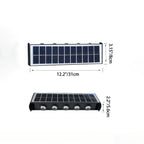 Moderne eenvoud Solar waterdichte rechthoekige ABS PMMA LED wandlamp voor buiten terras