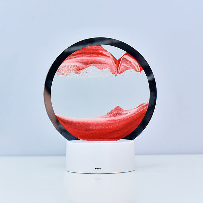 Kreatieve Ronde Zandscherm Quicksand 3D LED Nachttafel lamp Tafellamp