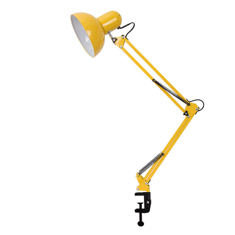 Moderne minimalistische uitschuifbare tafellamp met lange arm en clip van ABS met 1 licht voor de slaapkamer