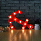 Scandinavisch moderne boot anker ABS batterij LED wandlamp