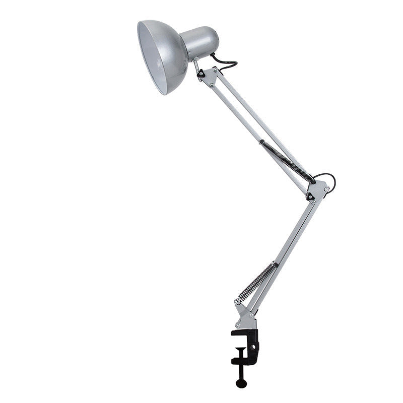 Moderne minimalistische uitschuifbare tafellamp met lange arm en clip van ABS met 1 licht voor de slaapkamer