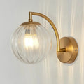 Contemporary Scandinavische ronde bol ijzer glas 1-licht wandlamp voor de woonkamer