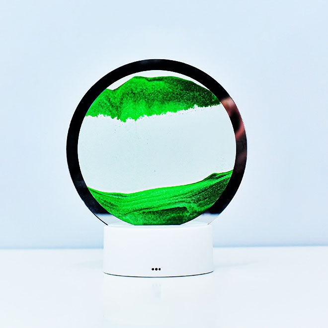 Kreatieve Ronde Zandscherm Quicksand 3D LED Nachttafel lamp Tafellamp