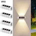 Solar wandlampen Solavine | Warm wit licht | IP44 weerbestendig | Voor hek, terras & tuin | 8 uur lichtduur