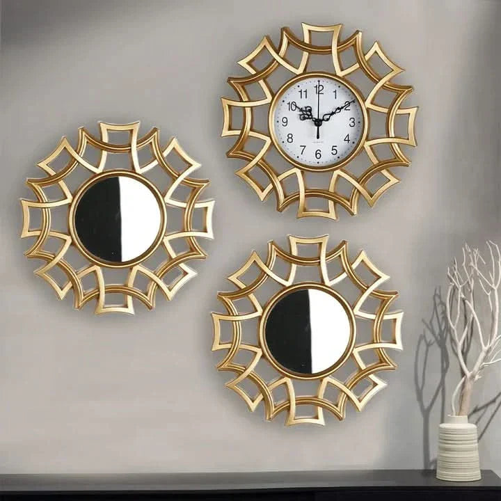 Avosian | Lena - Luxe Horloge en Spiegel Set