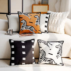 Luxe Geweven Decoratieve Kussen met Paardenprint voor Bank en Woonkamer
