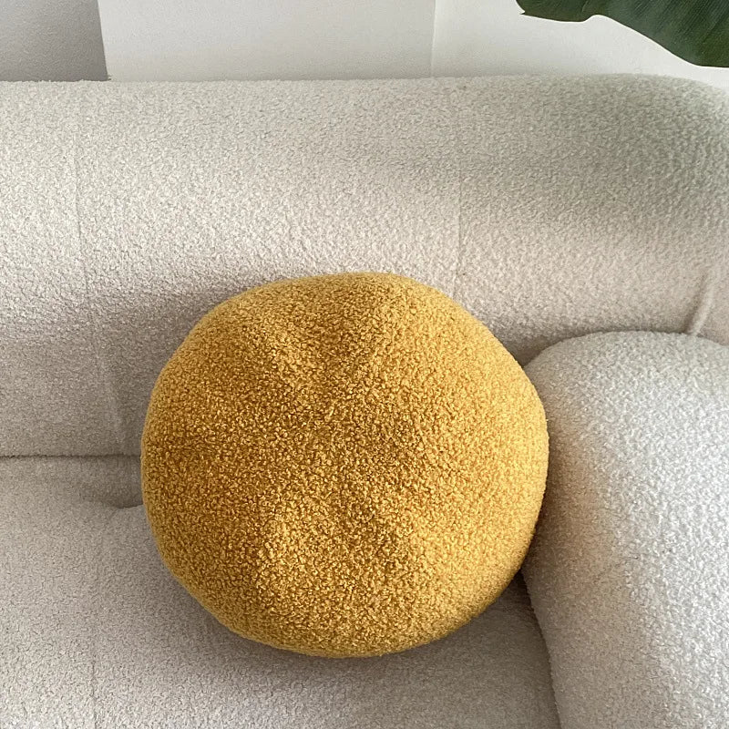 Nordic Bouclé Abstract Kussen – Minimalistische Pluche Kussen | Avosian
